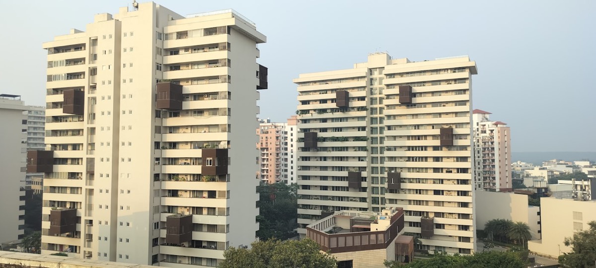 Gurugram business district skyline, representing local businesses in Gurgaon getting found in AI search